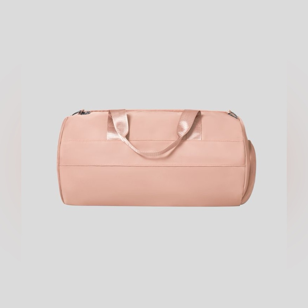 NWT Halara one color zipper gym bag in pink - additional strap inside